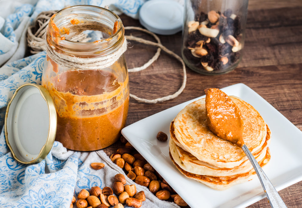 Peanut Butter Mousse + Pancakes